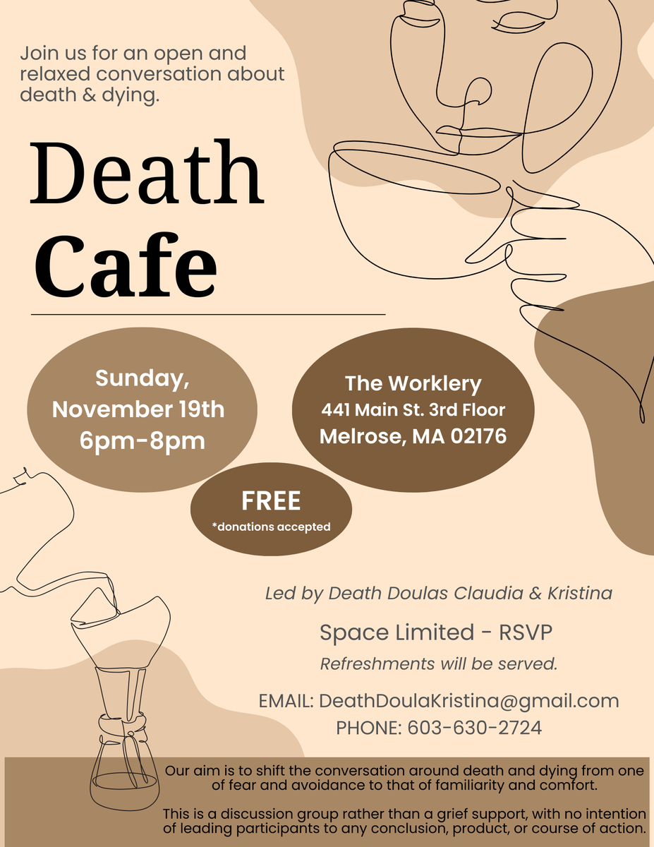 Melrose, MA Death Cafe